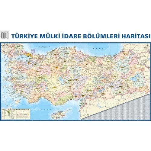 Mepmedya Türkiye Fiziki Ve Siyasi Harita 50x70