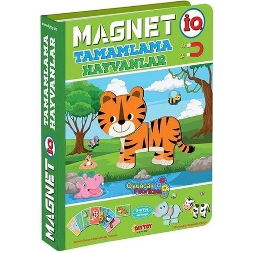 Dıy Toy Magnet Iq Tamamlama Hayvanlar 40 Parça Iq1512
