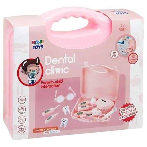 Hobi Toys Çantalı Diş Klinik Seti KızHB-16036