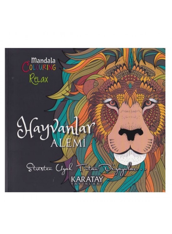 4E Boyama Kitabı Hayvanlar Alemi Mandala Karatay