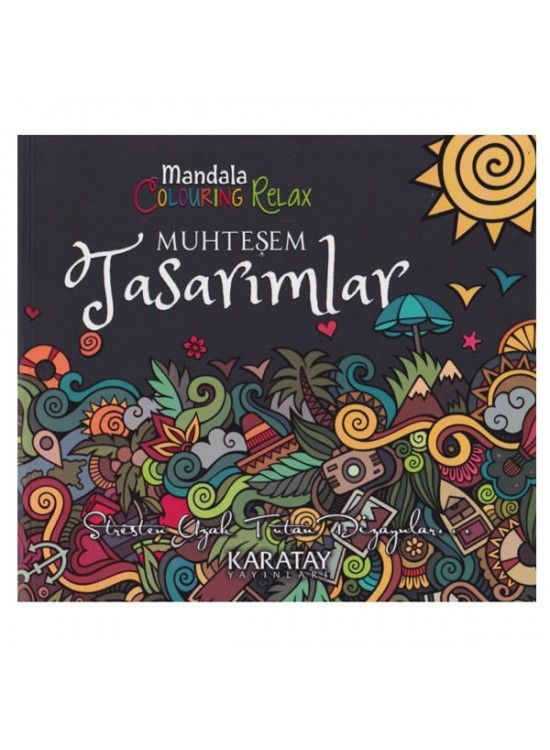 4E Boyama Kitabı Muhteşem Tasarımlar Mandala Karatay
