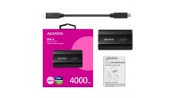 Adata 4000Gb SD810 Siyah Taşınabilir Usb 3.2 Gen2  x2 Type-C Ssd Harici Disk