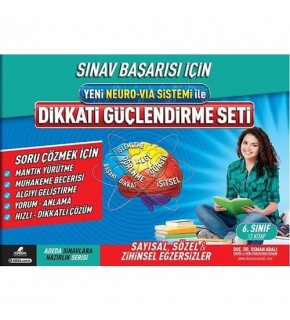 Adeda Dikkati Güçlendirme Seti 12 Yaş 6.Sınıf 3 Kitap