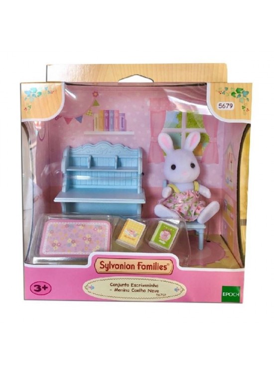 Adore Oyuncak sylvanian families Kar Tavşan Kız Ve Çalışma Masası ESE5679