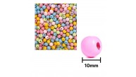 Ahşap Boncuk Pastel Renk 1Kg 10Mm Yuvarlak