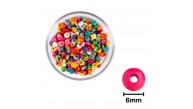 Ahşap Boncuk Renkli 1Kg 8Mm Teker B4337