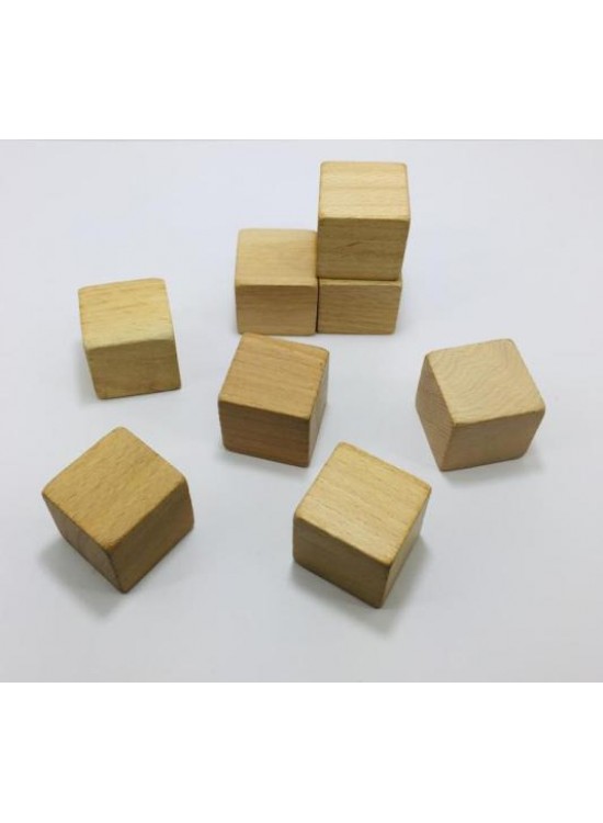 Ahşap Geometrik Şekilli Küpler