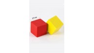 Ahşap Küp Renkli 2,5x2,5cm 24 Lü