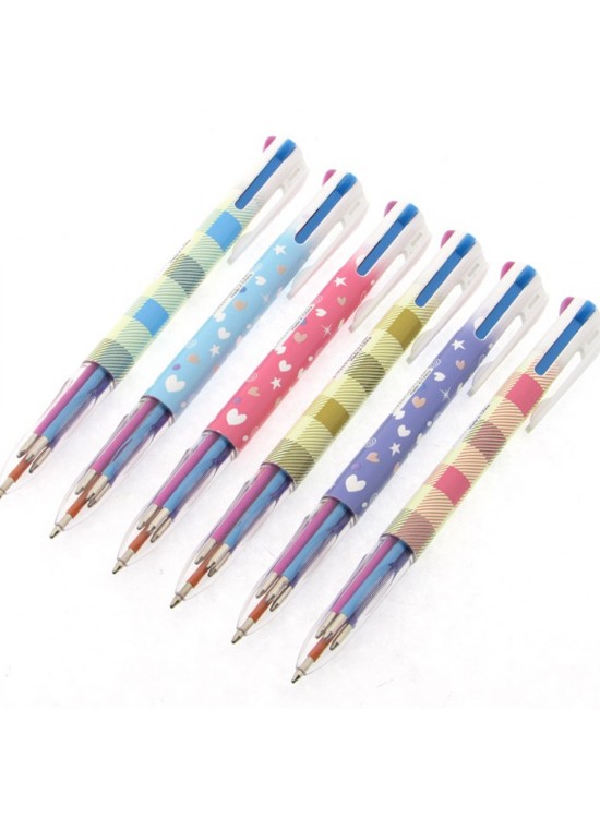 Aihao Tükenmez Kalem 1.0 MM 4 Renk AH147B-36 (1 Adet)