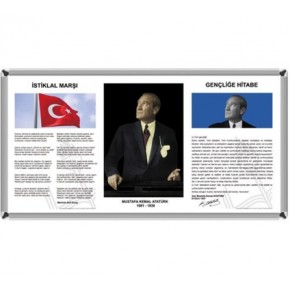Akyazı 3 Lü Milli Levha Metal Çerçeve 50x90