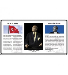 Akyazı 3 Lü Milli Levha Metal Çerçeve 50x90