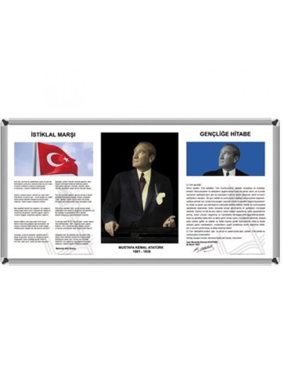 Akyazı 3 Lü Milli Levha Metal Çerçeve 50x90