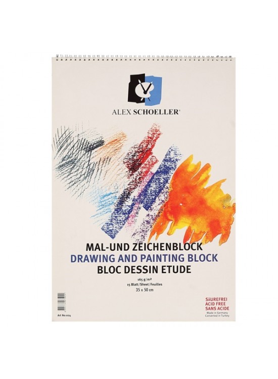 Alex Schoeller Teknik Resim Defteri Spiralli 15 YP 35x50 165 GR 024