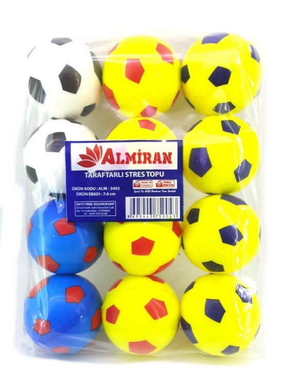 Almiran Stres Topu 7.6Cm Taraftar (1 Adet)