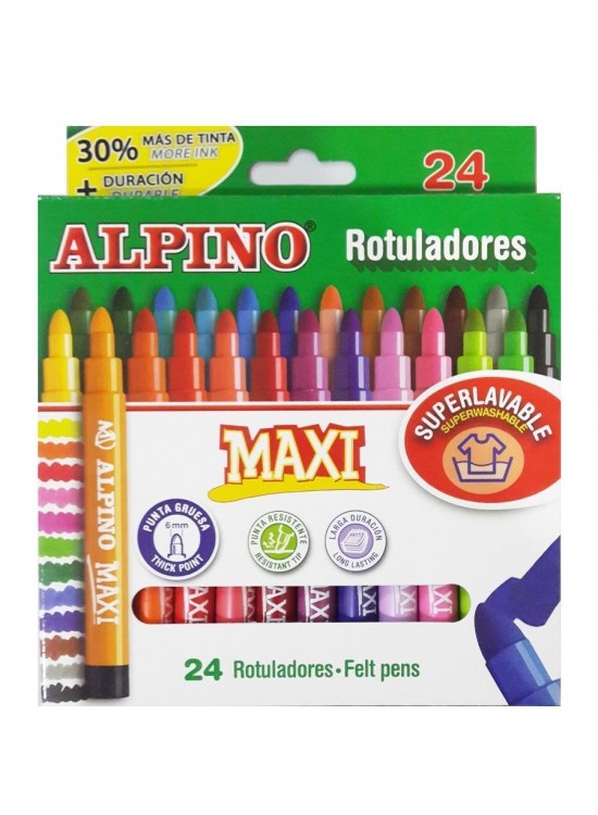 Alpino Keçeli Boya Kalemi Maxi 24 LÜ AR000007