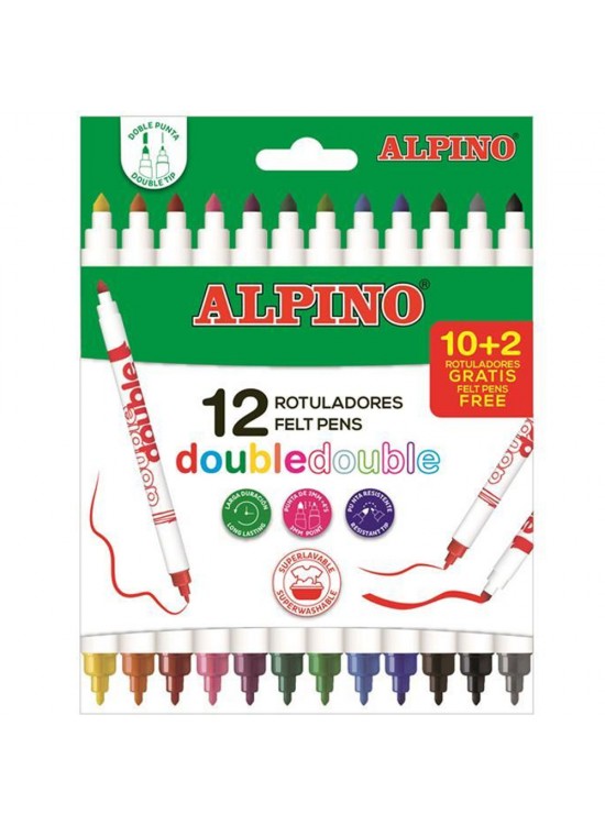 Alpino Keçeli Kalem Çift Taraflı 12 Renk AR002013