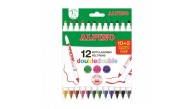 Alpino Keçeli Kalem Çift Yönlü12 Renk AR-002013