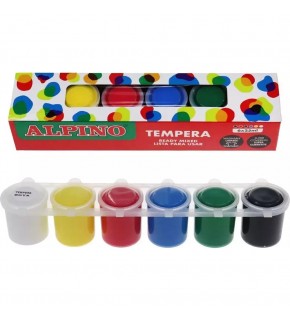 Alpino Sulu Boya Tempera 6 Renk x 25 ML Dm-070100
