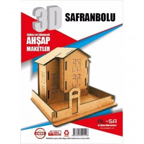 Alsa 3D Ahşap Maket Yap Boya Safranbolu