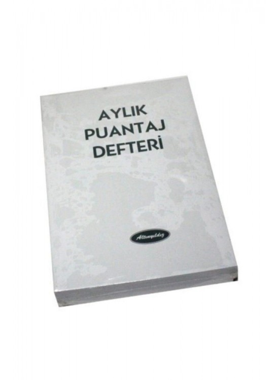Altınyıldız Aylık Puantaj Defteri A5 Büyük (1 Adet)