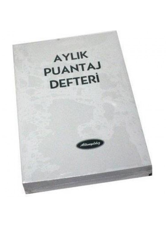 Altınyıldız Aylık Puantaj Defteri A6 Orta (1 Adet)