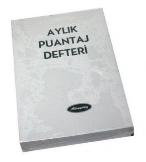Altınyıldız Aylık Puantaj Defteri A7 Küçük (1 Adet)