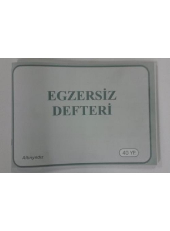 Altınyıldız Egzersiz Defteri 40 Yp (1 Adet)
