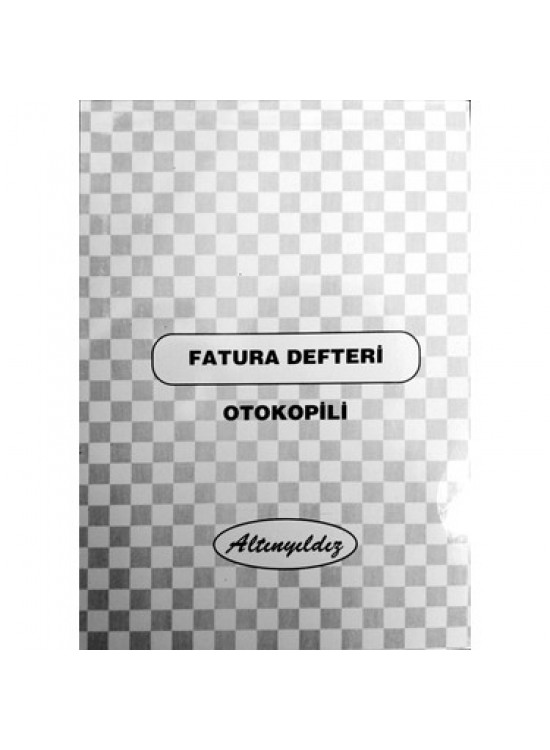 Altınyıldız Fatura Defteri 3 Nüsha A4  