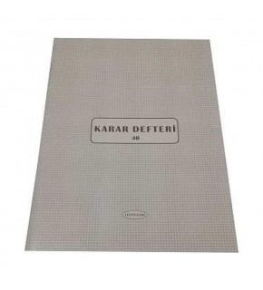Altınyıldız Karar Defteri  Cemd 034 40Yp (1 Adet)
