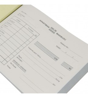 Altınyıldız Otokopili Apartman Makbuzu 14X20 (1 Adet)