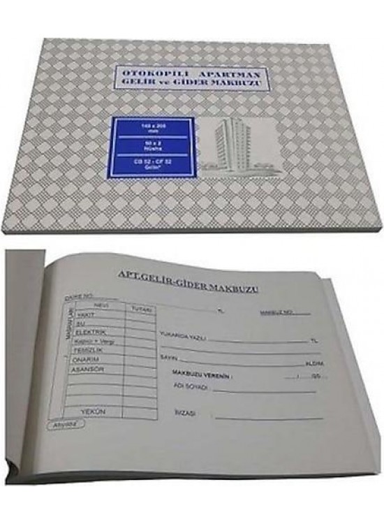 Altınyıldız Otokopili Apartman Makbuzu Ekonomik (1 Adet)