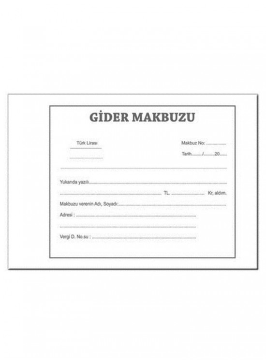 Altınyıldız Otokopili Gider Makbuzu (1 Adet)