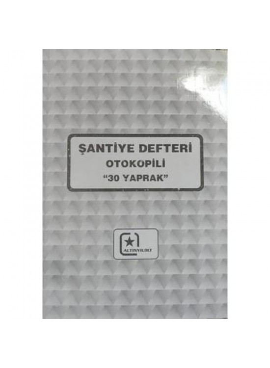 Altınyıldız Şantiye Defteri Otokopili 30 Yaprak (1 Adet)