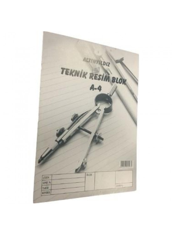 Altınyıldız Teknik Resim Defteri A4
