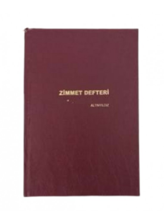 Altınyıldız Zimmet Defteri 80Yp
