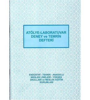 Anadolu Atelye-Labaratuvar-Deney Ve Temrin Defteri