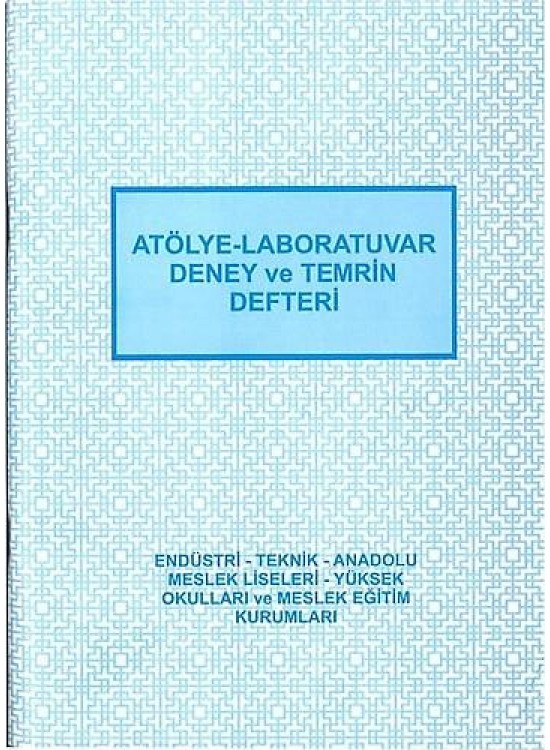Anadolu Atelye-Labaratuvar-Deney Ve Temrin Defteri