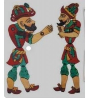 Anadolu Hacivat Karagöz Sahneli Perdeli Gölge Oyun