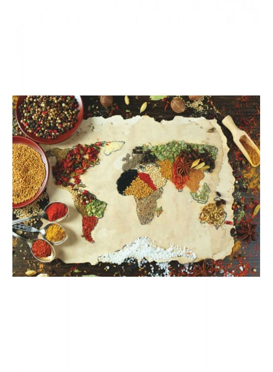 Anatolian Puzzle 1000 Parça Baharat Dünya Haritası