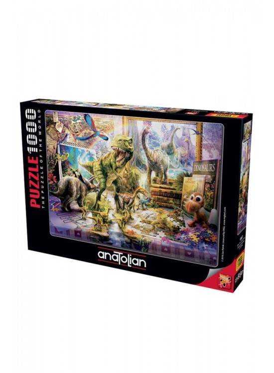 Anatolian Puzzle 1000 Parça Dinazorlar Sahnede