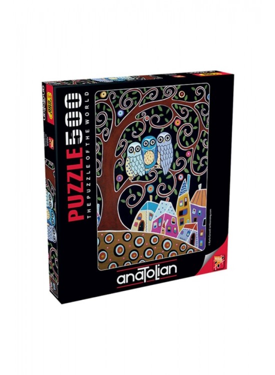 Anatolian Puzzle 500 Parça Üç Baykuş