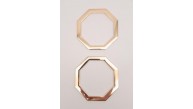 Çanta Aksesuar 10 cm Sekizgen Light Gold Metal Çanta Sapı