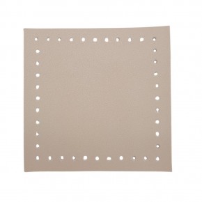 Çanta Aksesuar 10x10 cm Kare Suni Deri Bej Renk 1 Adet