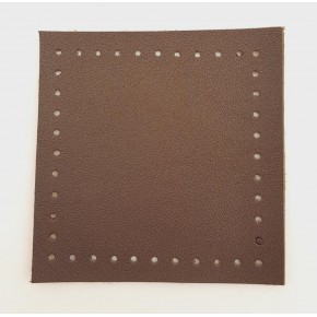 Çanta Aksesuar 10x10 cm Kare Suni Deri Koyu Kahverengi 1 Adet