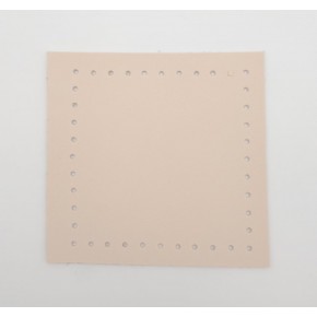 Çanta Aksesuar 10x10 cm Kare Suni Deri Krem Renk 1 Adet