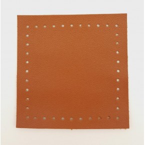 Çanta Aksesuar 10x10 cm Kare Suni Deri Taba Renk 1 Adet