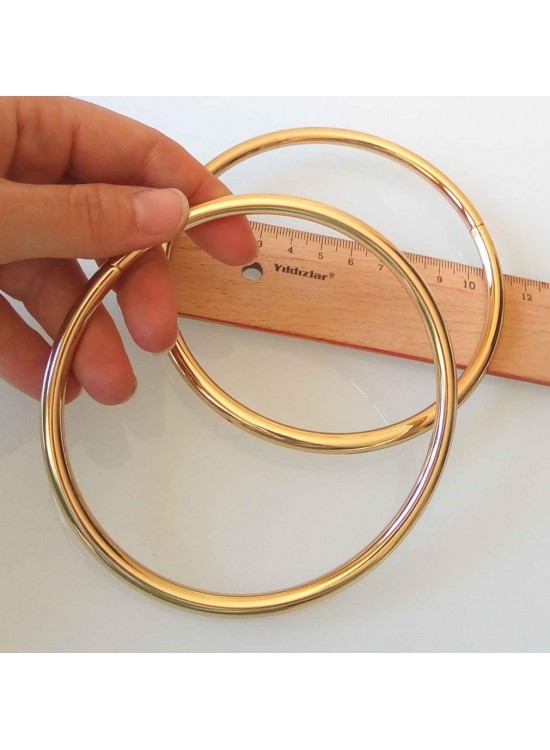 Çanta Aksesuar 11 Cm Light Gold Renk Metal Çanta Sapı