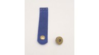 Çanta Aksesuar 11x2.3 cm Crazy Oil Saks Mavi Gerçek Deri Düz Çanta Kapağı Antik Metalli