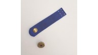 Çanta Aksesuar 11x2.3 cm Crazy Oil Saks Mavi Gerçek Deri Düz Çanta Kapağı Antik Metalli