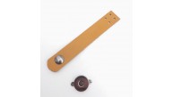 Çanta Aksesuar 11x2 cm Açık Taba Gerçek Deri Düz Çanta Kapağı Füme Metalli